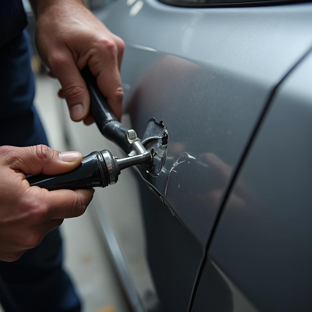 Car dent removal process in Lincolnshire