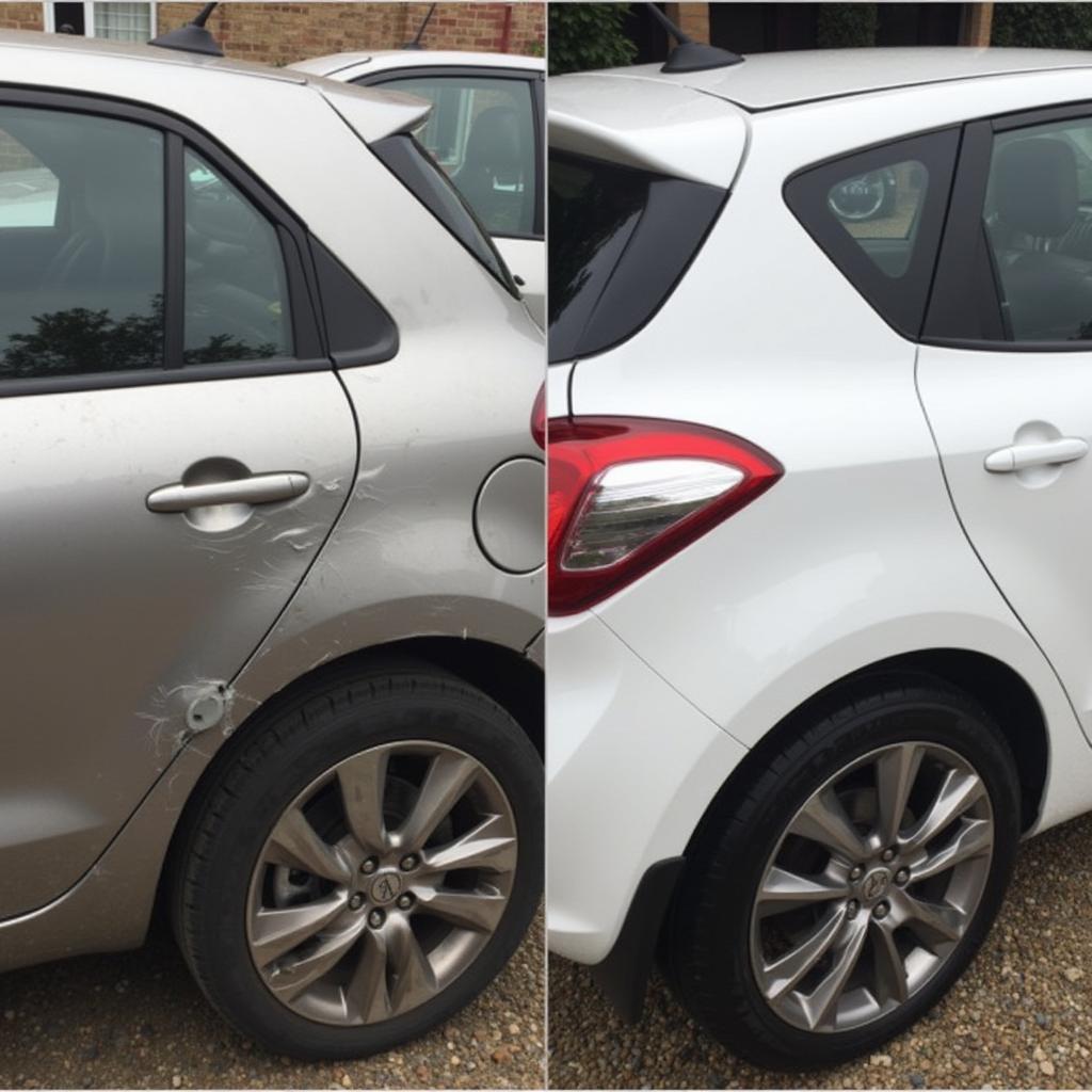 Car Body Repairs Swaffham Before & After