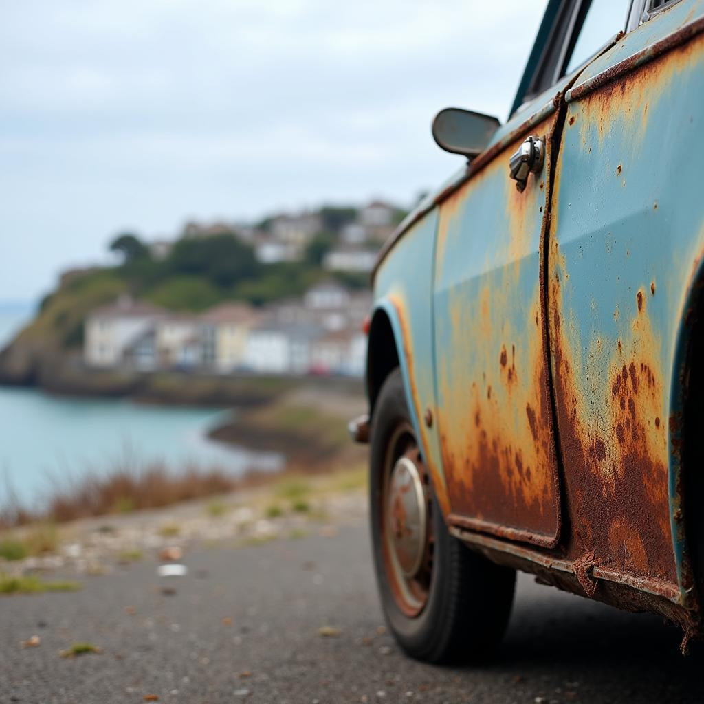 Car body with rust damage in Penzance