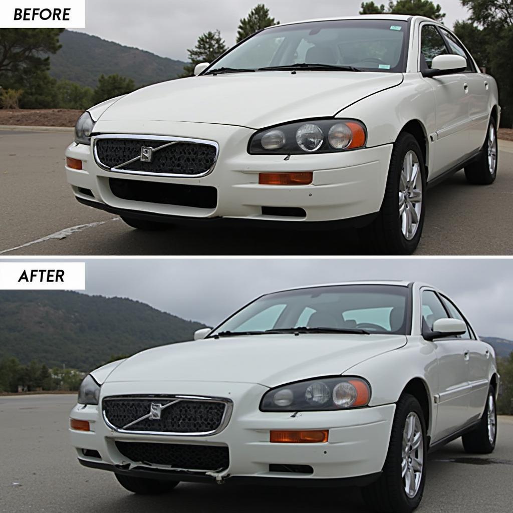 Car body work repairs Urmston before and after