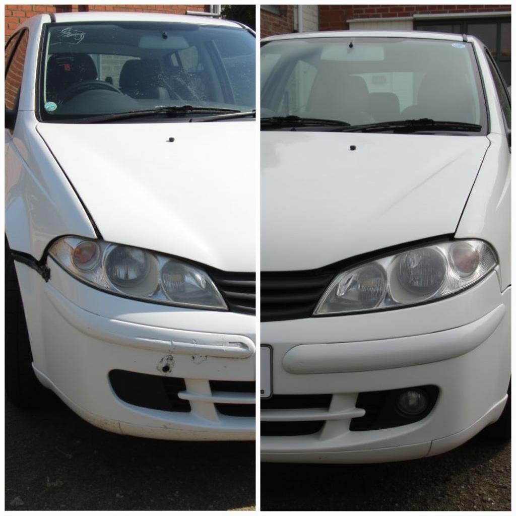 Car bodywork repair Aylesbury before and after