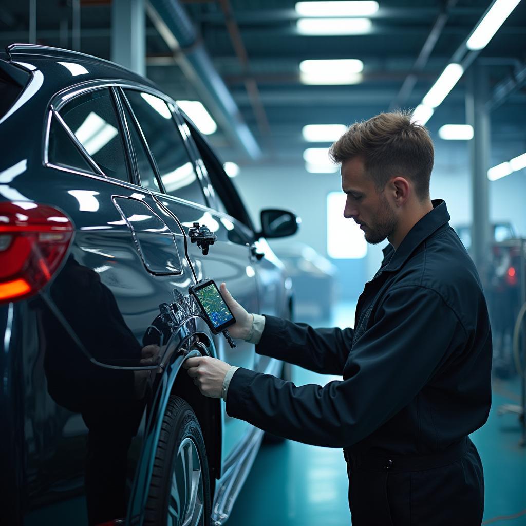 Modern technology used in car bodywork repair in Aylesbury