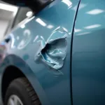 Car bodywork repair in Blyth for a dent