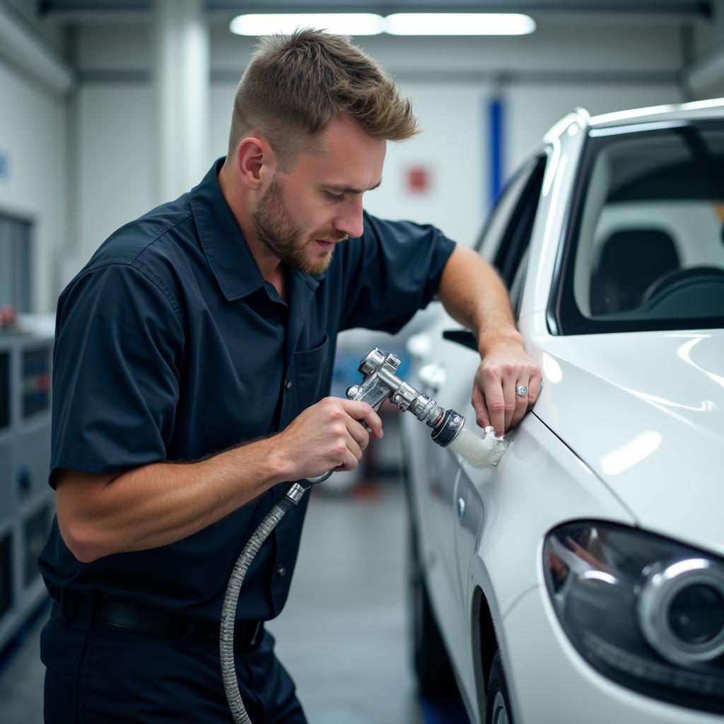 Car Bodywork Repair - Painting Process