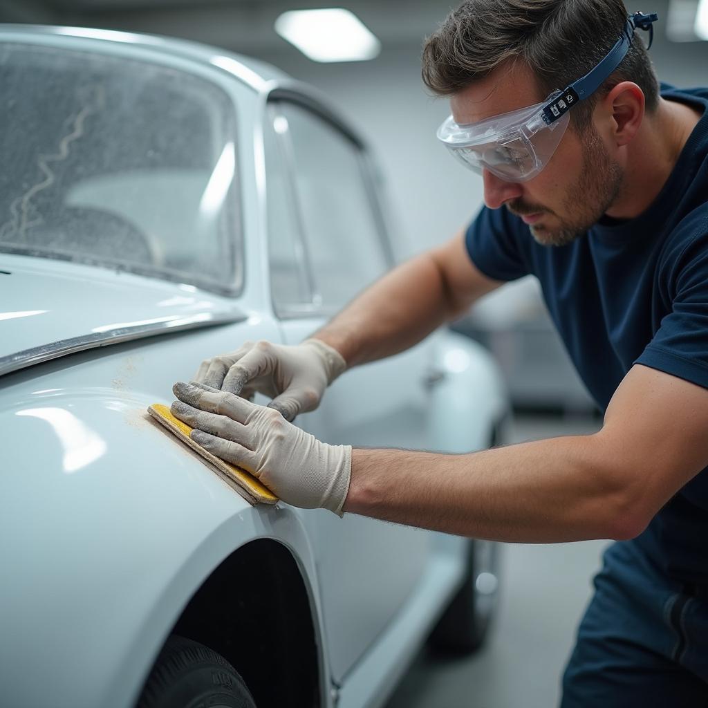 Car Bodywork Repair: Sanding Process