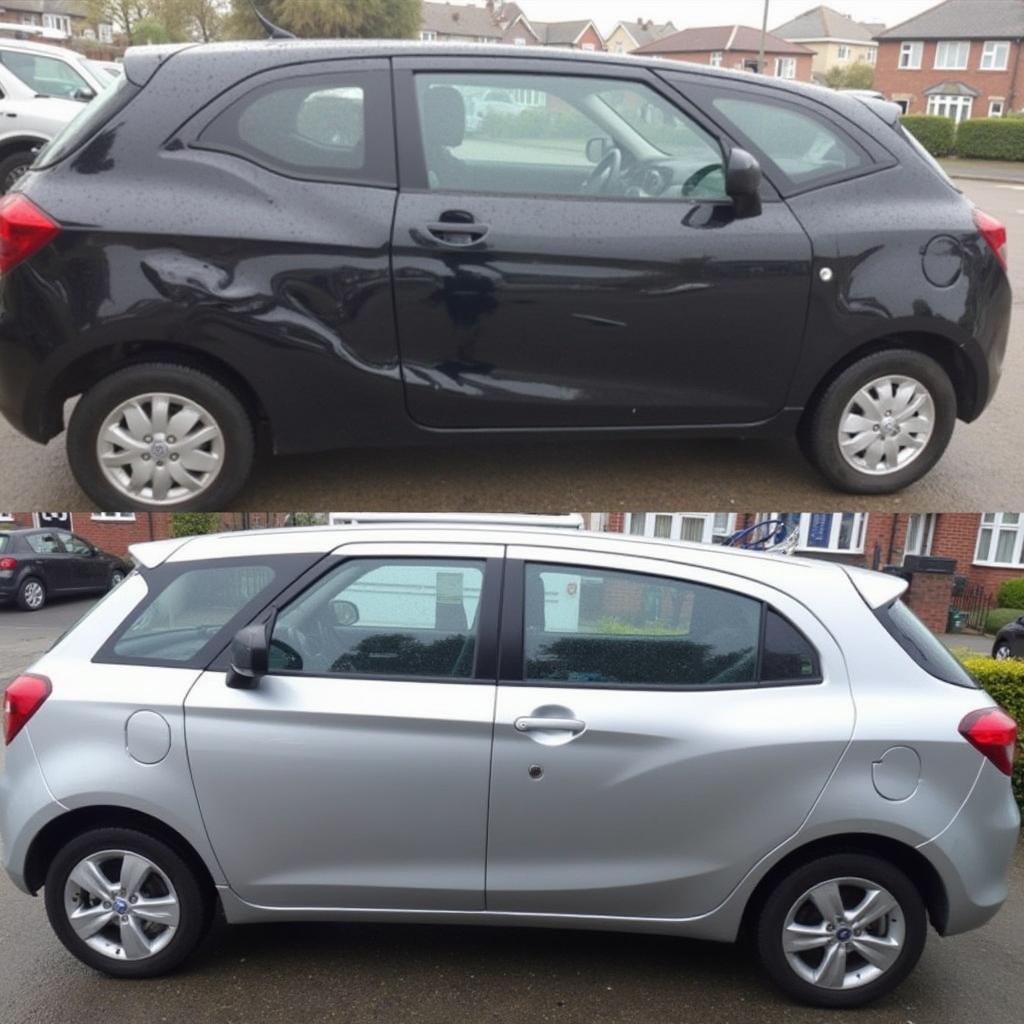 Car bodywork repairs in Wigan