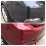 Car Bumper After Scratch Repair