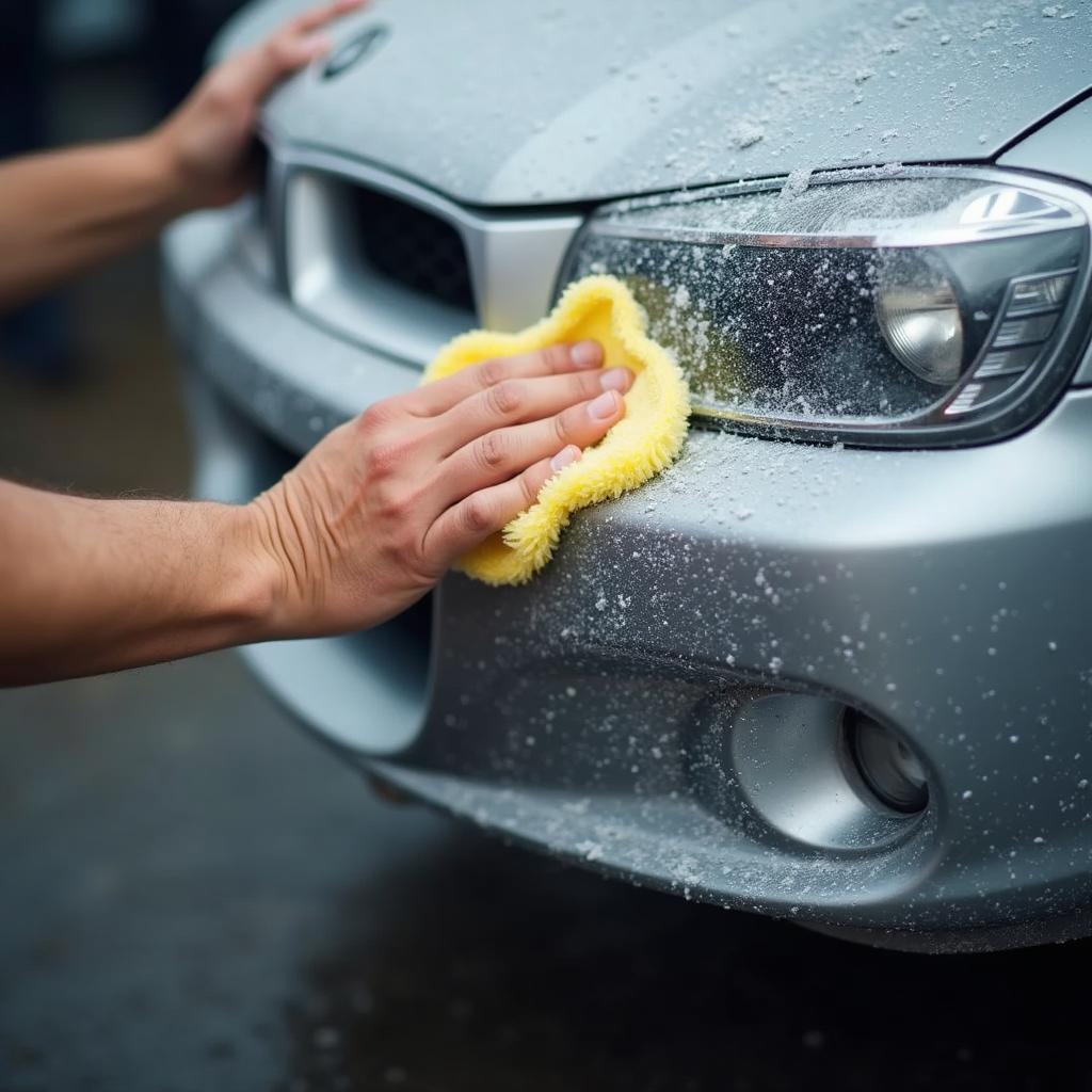 Car Bumper Cleaning