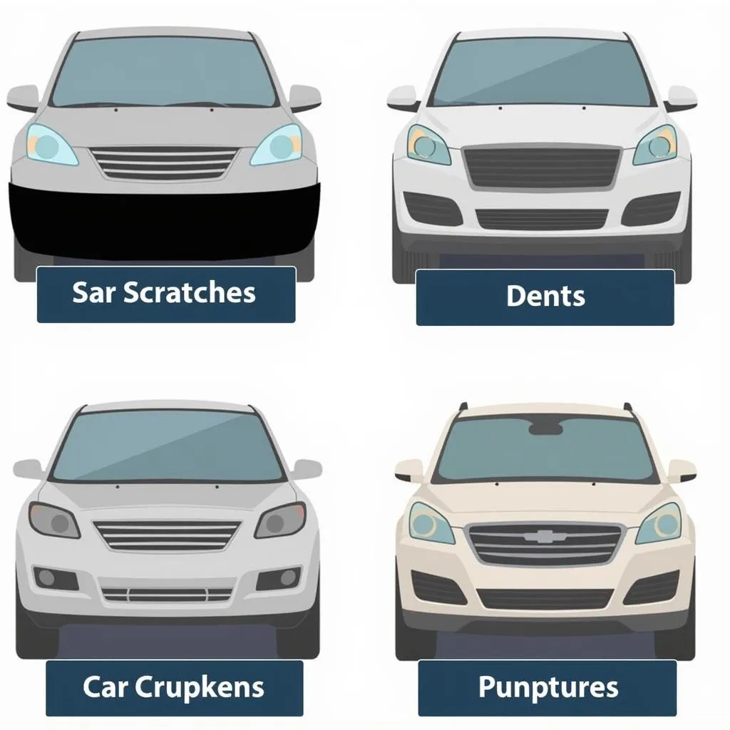 Car bumper damage types in Medford