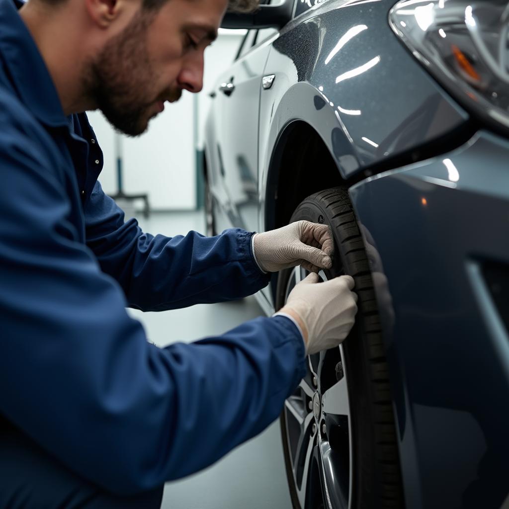  Close-Up of Bumper Repair Process