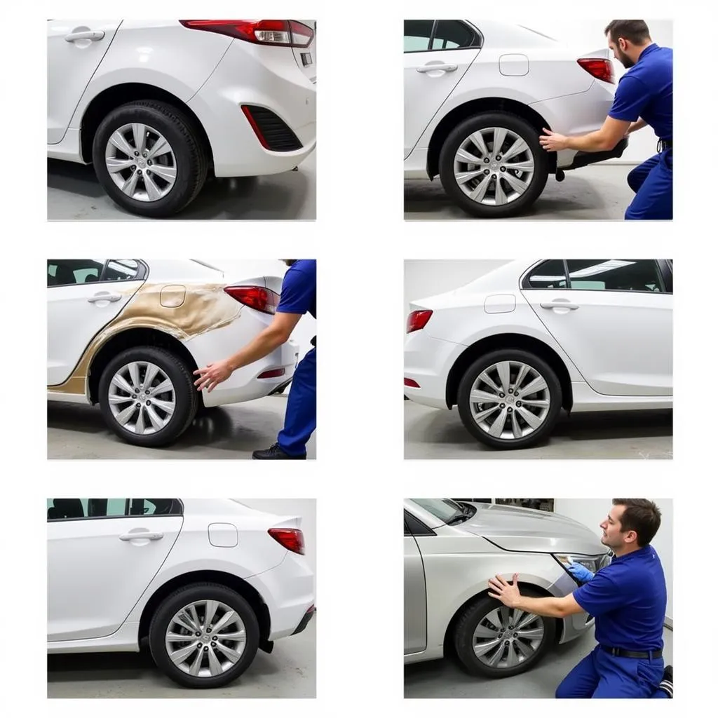 Car Bumper Repair Process Steps