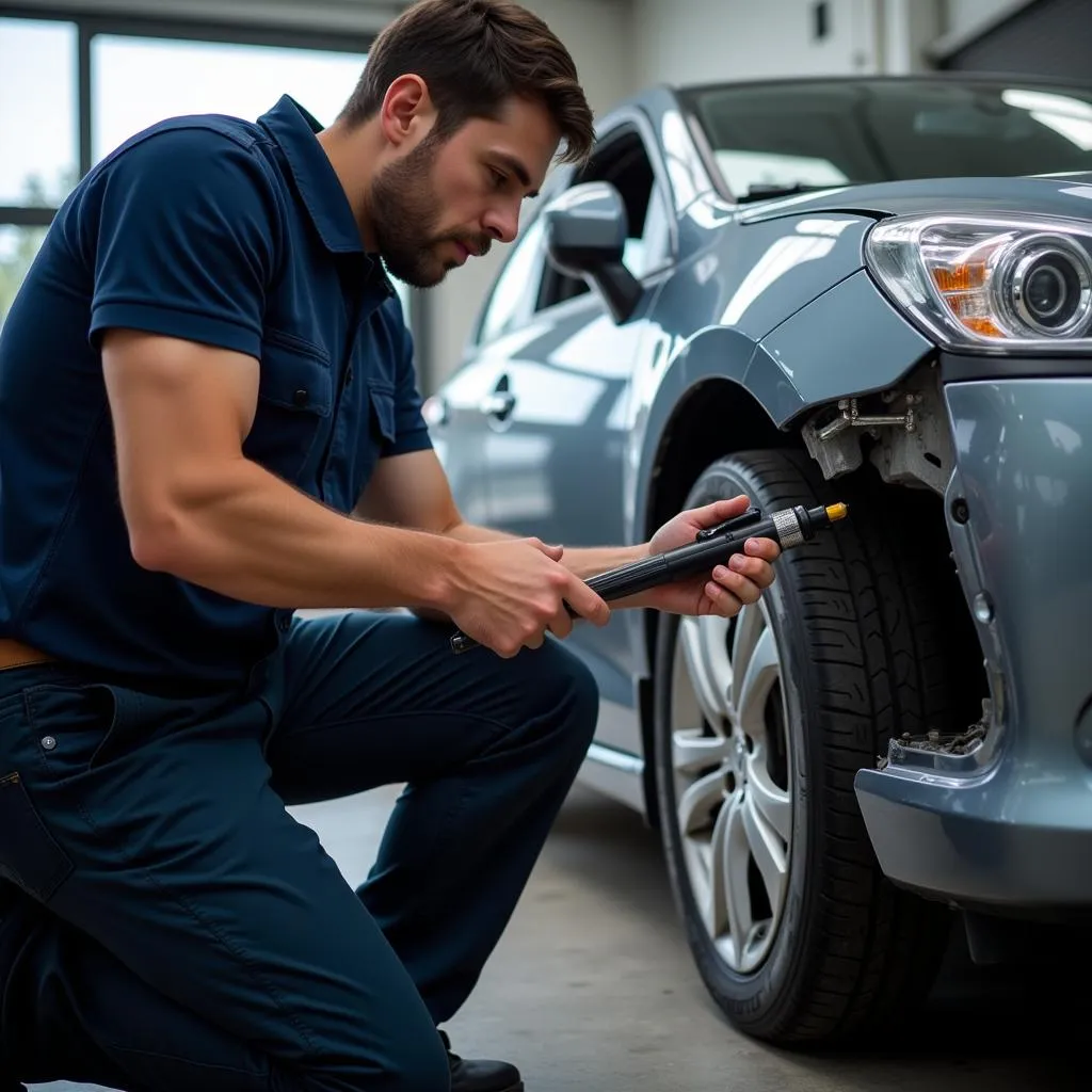 Car Bumper Repair Inspection