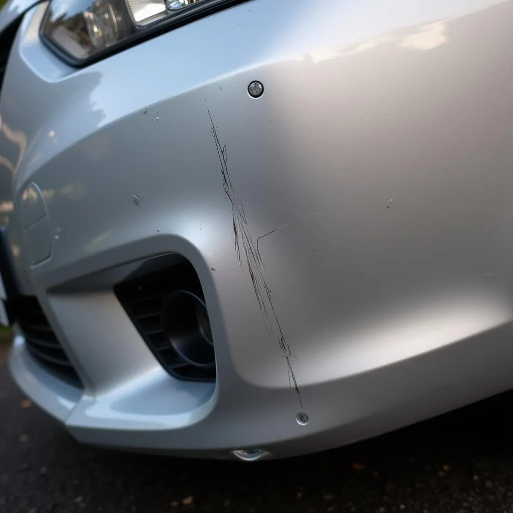 Car Bumper Scratch Damage Sheffield