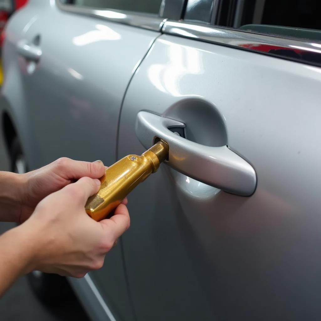  Using a Car Dent Repair Puller