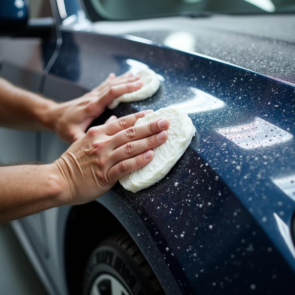 Car getting detailed