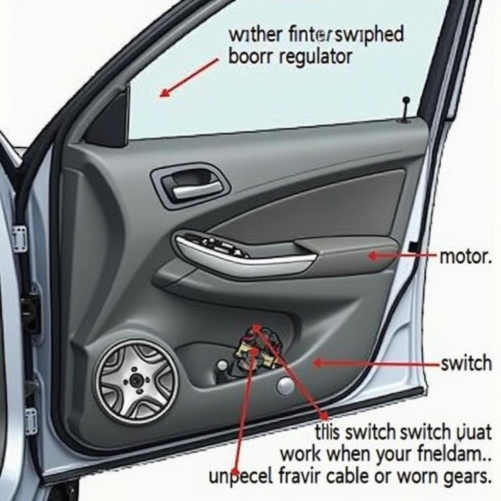 Car Door Electric Window Components