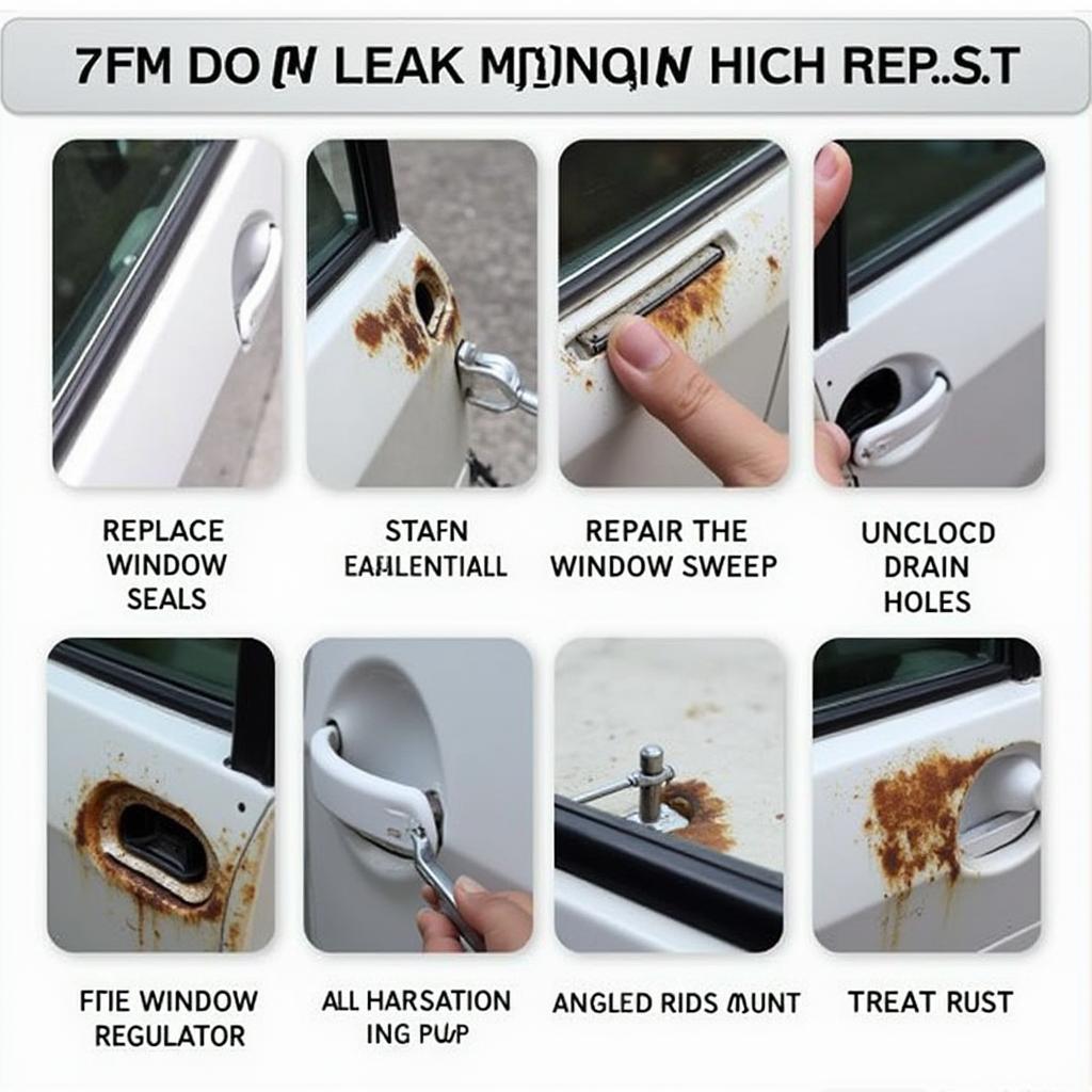 Car Door Window Leak Repair Options