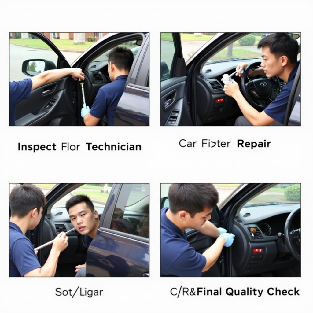 Professional Car Door Window Repair Process in Blackburn