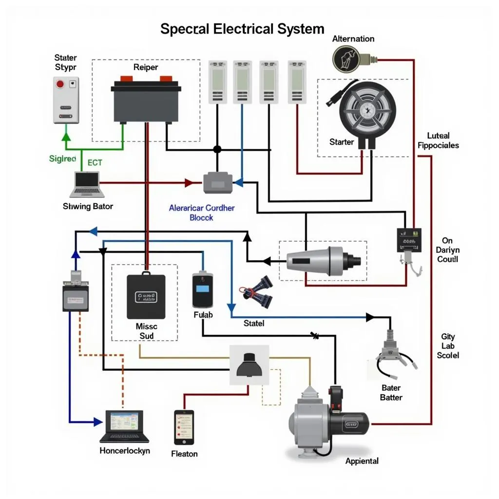 Modern Car Electrical System Diagram