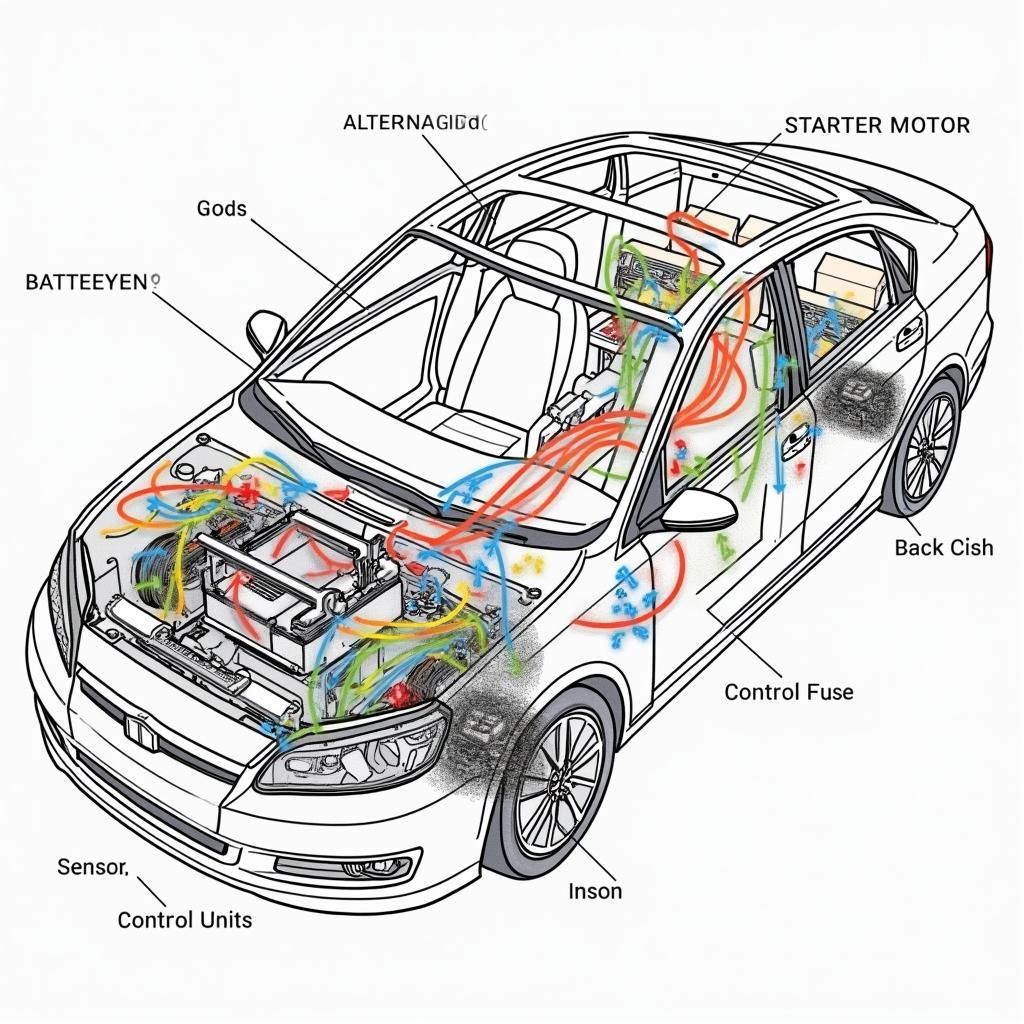 Modern Car Electrical System Diagram