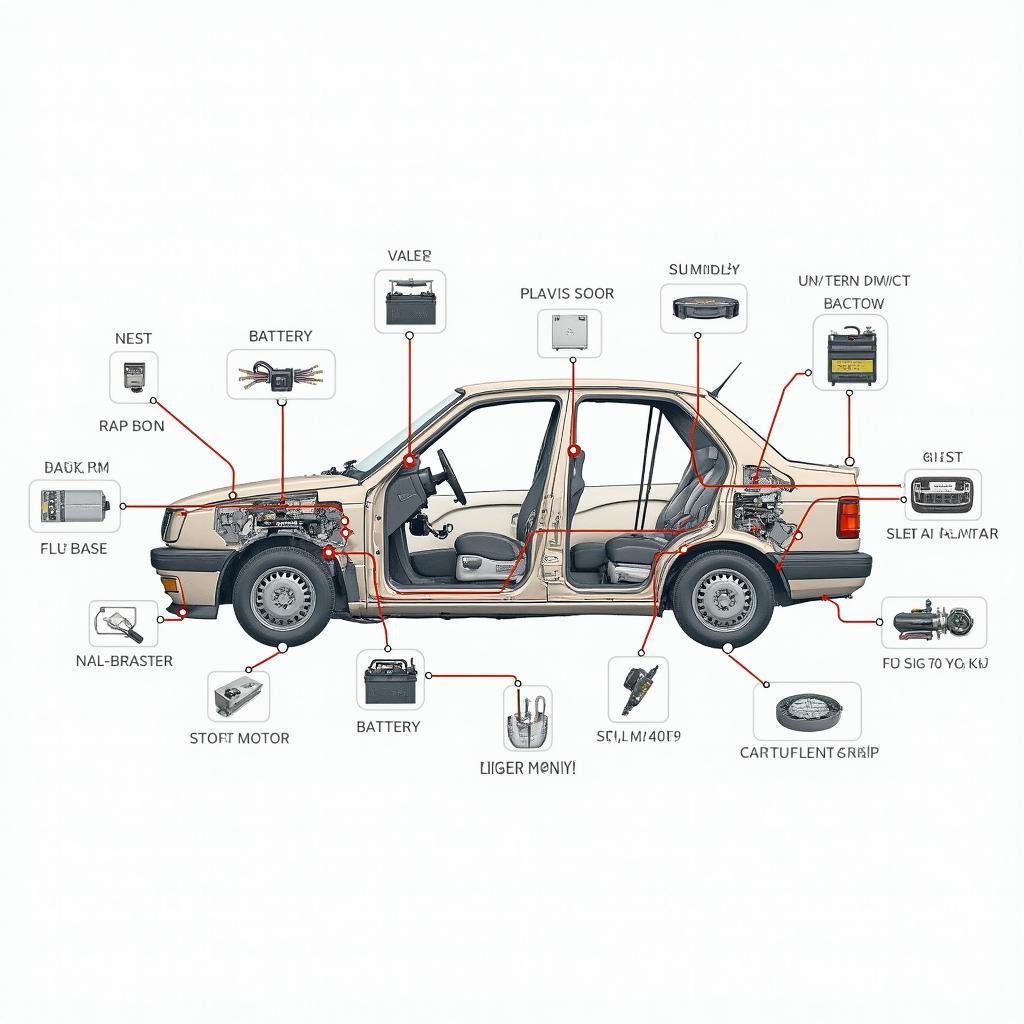 Modern Car Electrical System Diagram