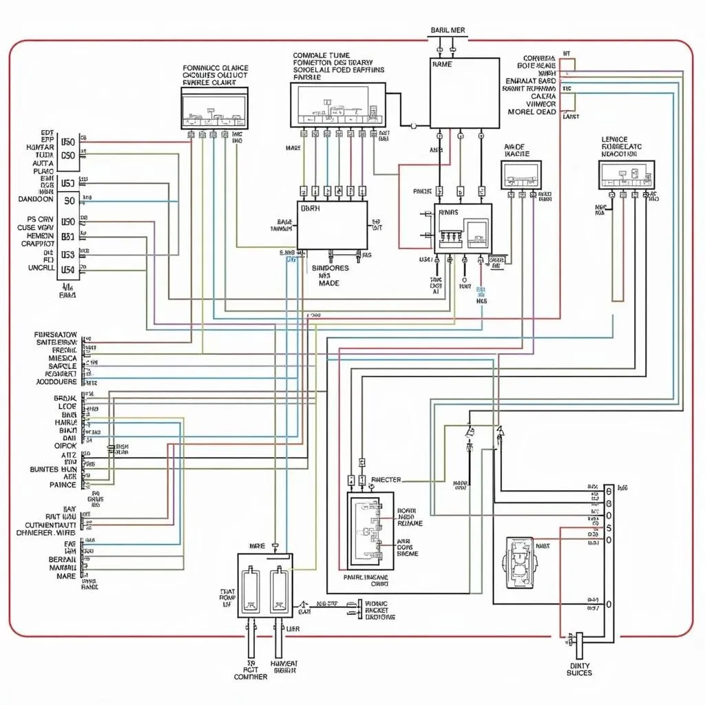 Car electrical wiring diagram overview