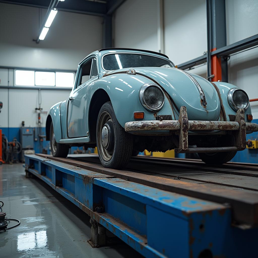 Car frame straightening equipment in Hylton Castle