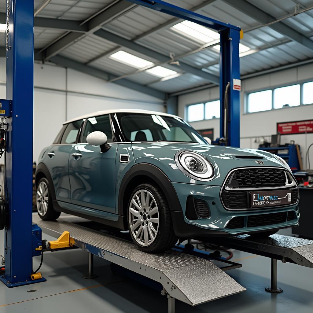 Car frame straightening process in Urmston