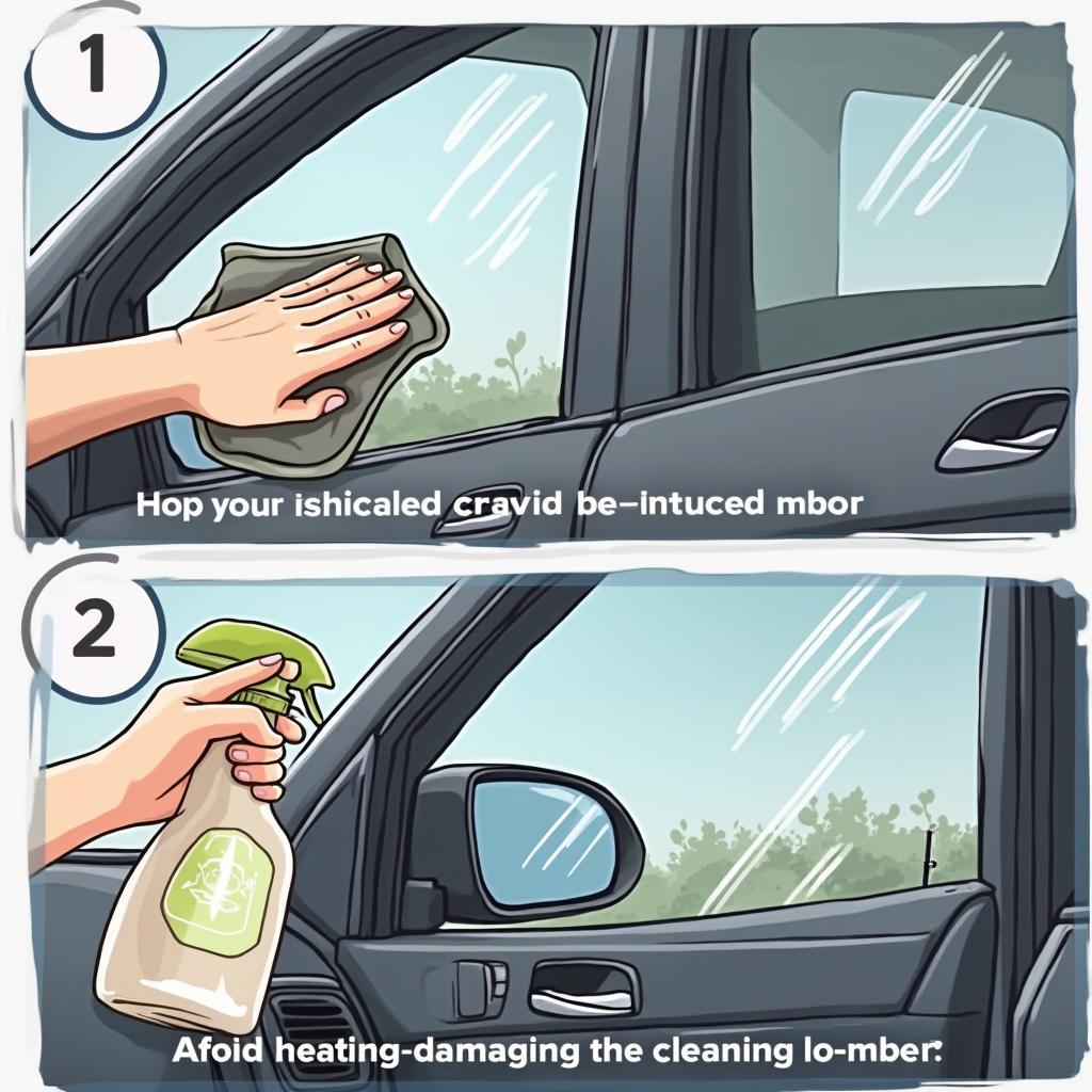 Cleaning Car Heated Window