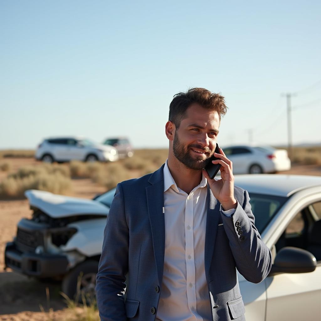 Filing a car insurance claim on Barrow Island