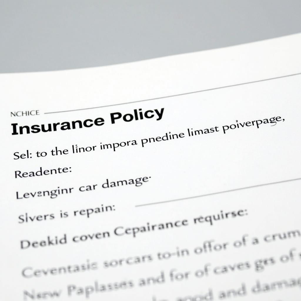 Car Insurance Policy