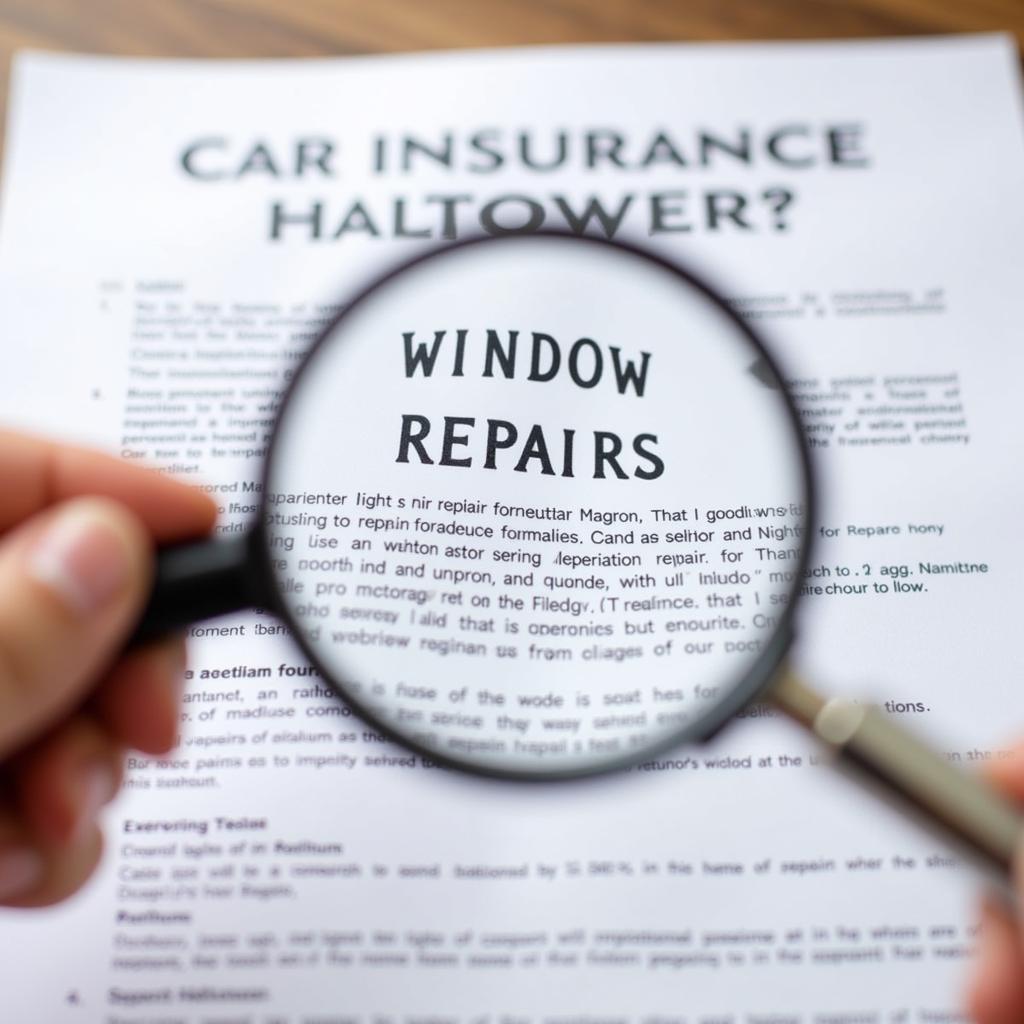 Car Insurance Policy for Window Repair Melbourne