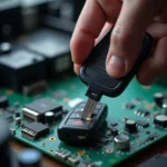 Repairing a Car Key Circuit Board