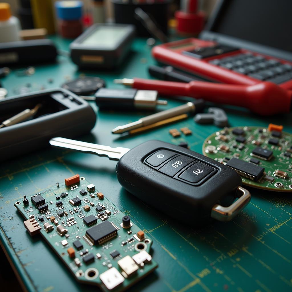 Repairing a Car Key Circuit Board