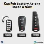 Car Key Fob Battery Types CR2032, CR2025, CR1632