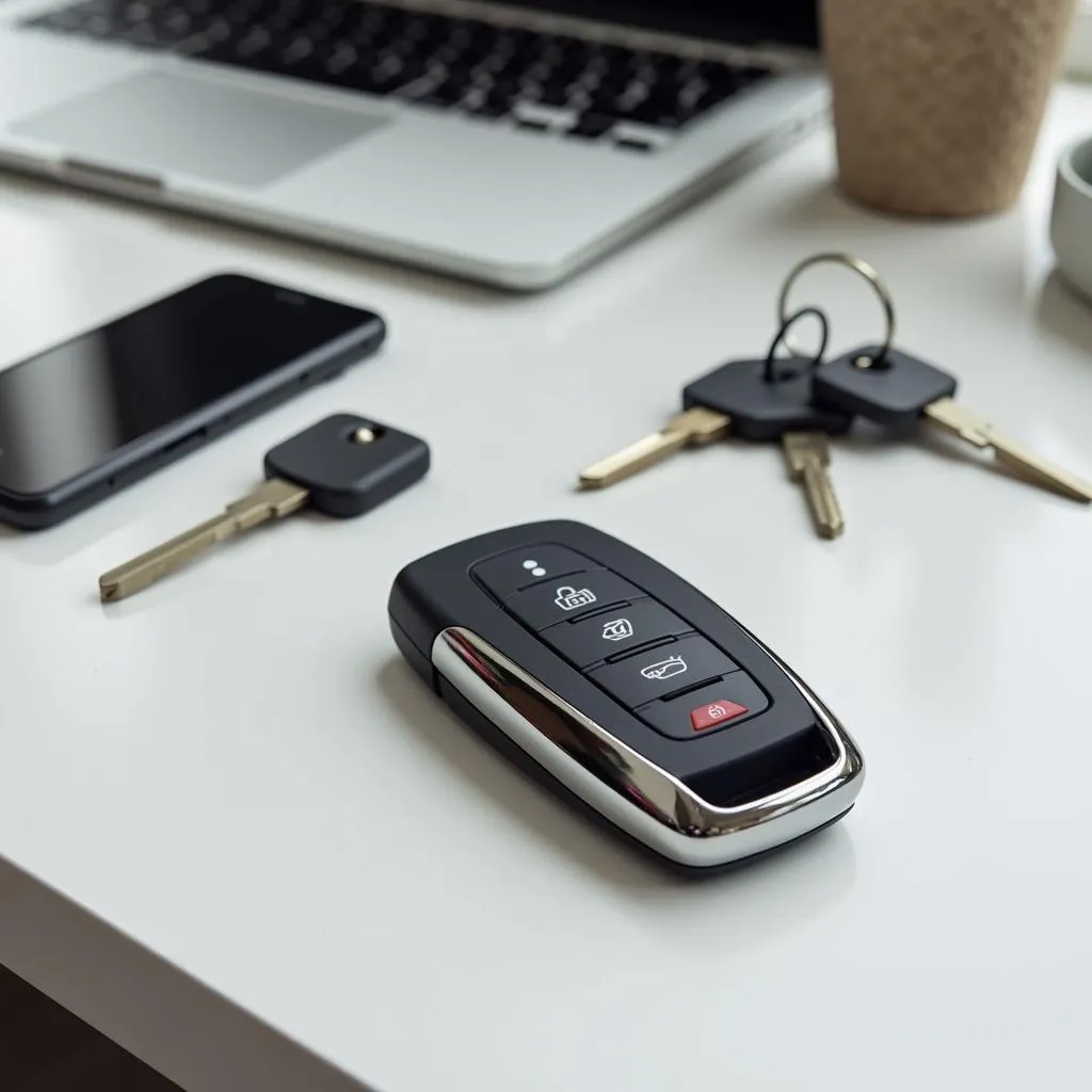 Car Key Fob and Keys