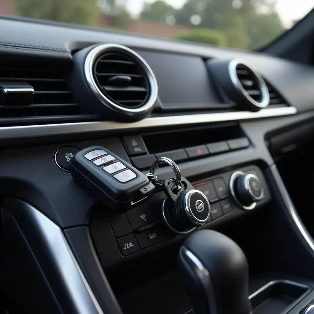 Car Key on Dashboard