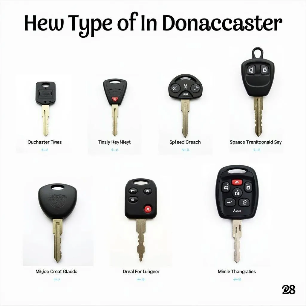 Different Car Key Types in Doncaster