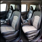 Car Leather Seat Before and After Repair