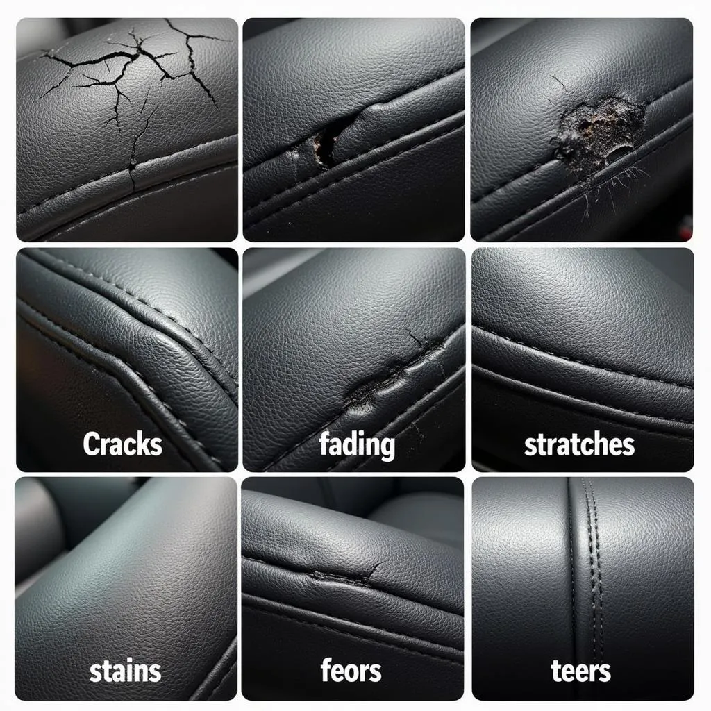 Types of Car Leather Seat Damage