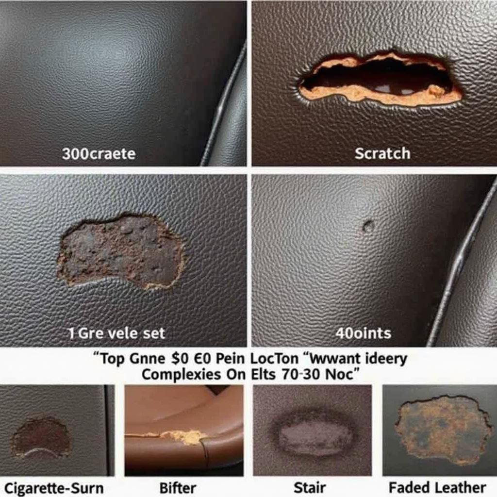 Types of Car Leather Seat Damage