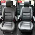 Car Leather Seat Repair Before & After