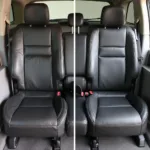 Before & After Car Leather Seat Repair in Cardiff