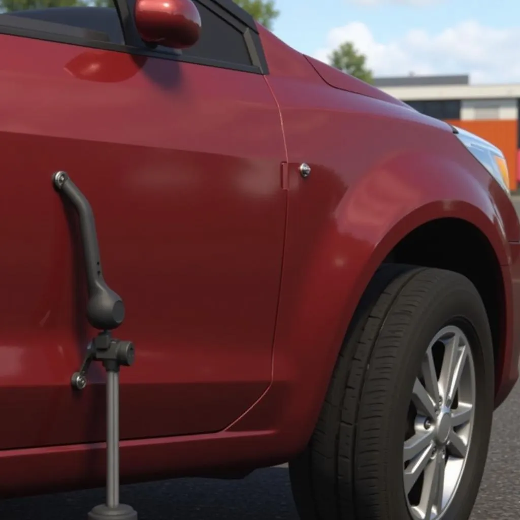 Using a Dent Puller in Car Mechanic Simulator 2015