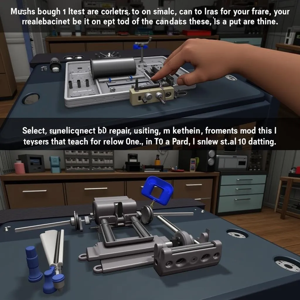 Using the Repair Bench in Car Mechanic Simulator