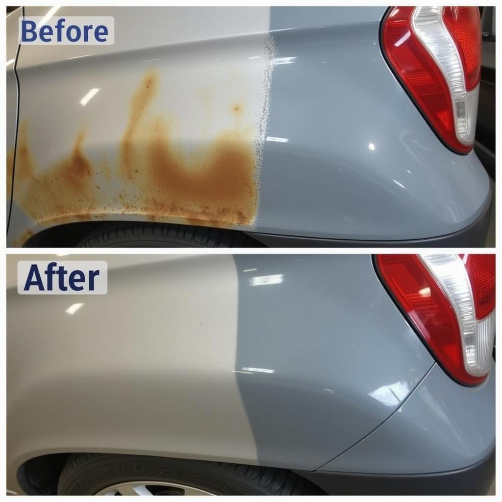 Car Paint After Rust Repair