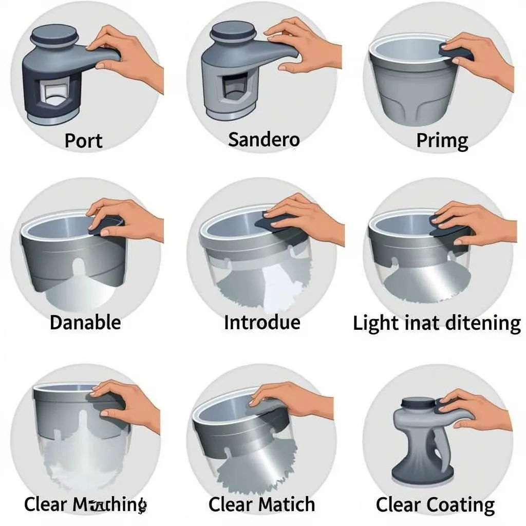 Steps involved in car paint chip repair