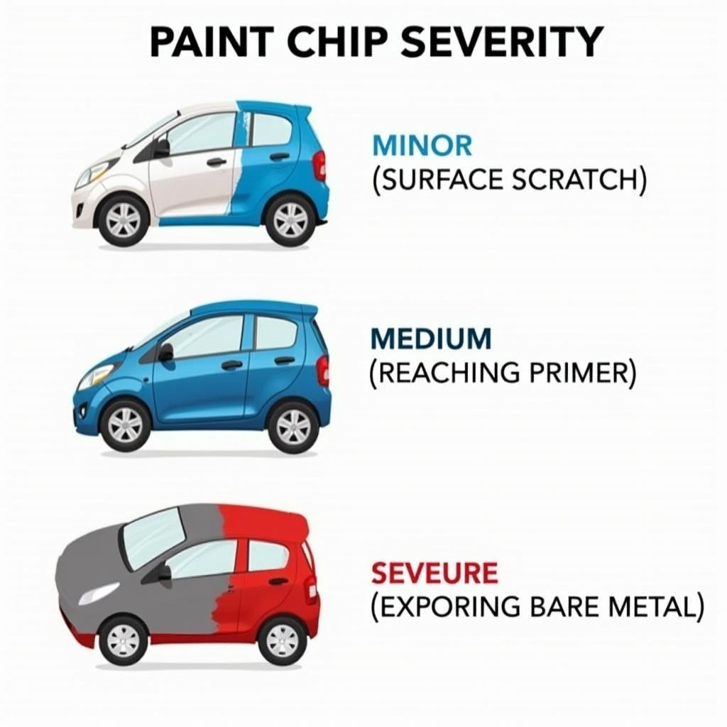 Car Paint Chip Severity Levels