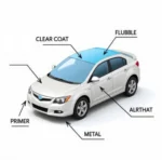 Car Paint Layers Diagram