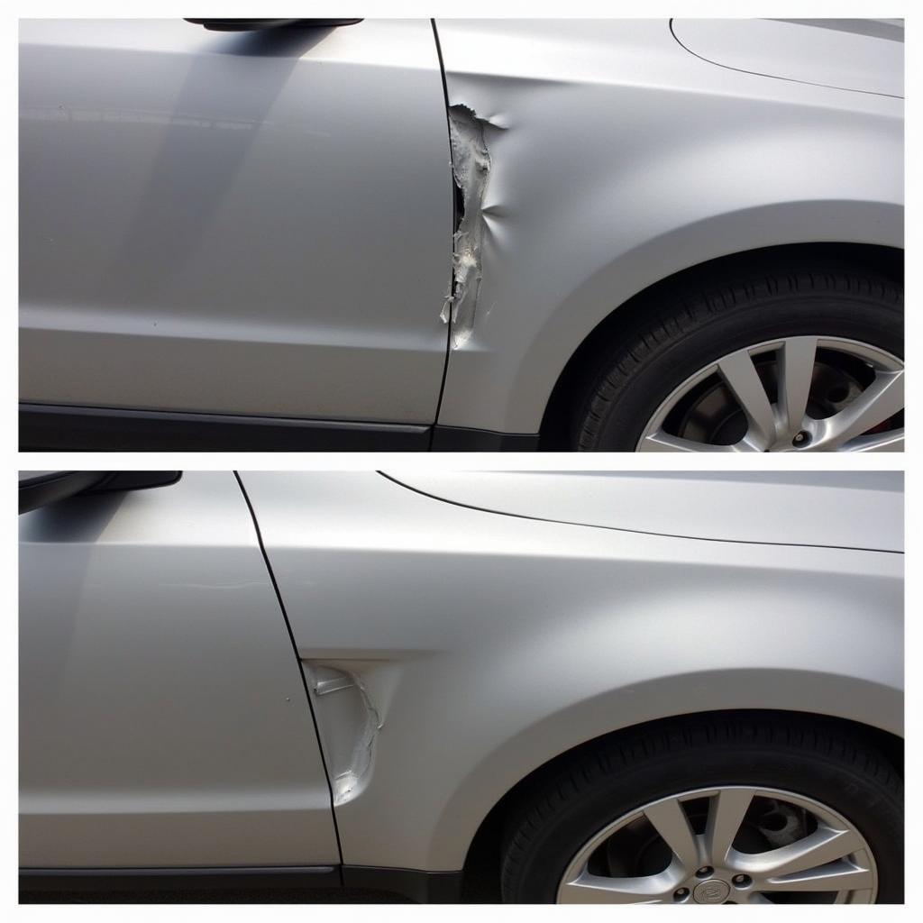 Car Paint Repair Before and After